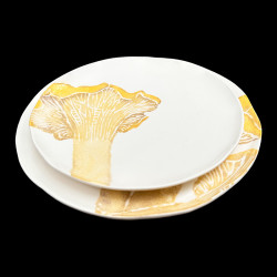 Dessert plate Chanterelles